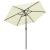 Umbrelă de soare 3 niveluri, stâlp de aluminiu, nisipiu, 2,5 m GartenMobel Dekor