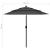 Umbrelă de soare 3 niveluri, stâlp de aluminiu, antracit, 2,5 m GartenMobel Dekor