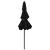 Umbrelă de soare 3 niveluri, stâlp de aluminiu, negru, 2,5 m GartenMobel Dekor