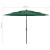 Umbrelă de soare 3 niveluri, stâlp de aluminiu, verde, 3 m GartenMobel Dekor