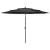 Umbrelă de soare 3 niveluri, stâlp de aluminiu, antracit, 3 m GartenMobel Dekor