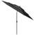Umbrelă de soare 3 niveluri, stâlp de aluminiu, antracit, 3 m GartenMobel Dekor
