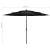 Umbrelă de soare 3 niveluri, stâlp de aluminiu, negru, 3 m GartenMobel Dekor