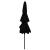 Umbrelă de soare 3 niveluri, stâlp de aluminiu, negru, 3 m GartenMobel Dekor