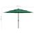 Umbrelă de soare 3 niveluri, stâlp de aluminiu, verde, 3,5 m GartenMobel Dekor