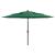 Umbrelă de soare 3 niveluri, stâlp de aluminiu, verde, 3,5 m GartenMobel Dekor