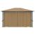 Pavilion cu perdele, gri taupe, 400 x 300 cm, aluminiu GartenMobel Dekor