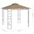 Pavilion, gri taupe, 3x3x2,7 m, 160 g/m² GartenMobel Dekor