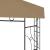 Pavilion, gri taupe, 3x3x2,7 m, 160 g/m² GartenMobel Dekor