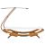 Pat de exterior cu baldachin, crem, 100x190x134 cm, lemn masiv GartenMobel Dekor