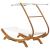 Pat de exterior cu baldachin, crem, 100x190x134 cm, lemn masiv GartenMobel Dekor