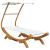 Pat de exterior cu baldachin, crem, 100x190x134 cm, lemn masiv GartenMobel Dekor