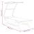 Pat de exterior cu baldachin antracit 100x190x134 cm lemn masiv GartenMobel Dekor