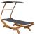 Pat de exterior cu baldachin antracit 100x190x134 cm lemn masiv GartenMobel Dekor