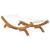 Pat de exterior, crem, 100x188,5x44 cm, lemn masiv curbat GartenMobel Dekor