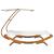 Pat de exterior cu baldachin, crem, 165x203x138 cm, lemn masiv GartenMobel Dekor