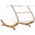 Pat de exterior cu baldachin, crem, 165x203x138 cm, lemn masiv GartenMobel Dekor