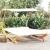 Pat de exterior cu baldachin, crem, 165x203x138 cm, lemn masiv GartenMobel Dekor