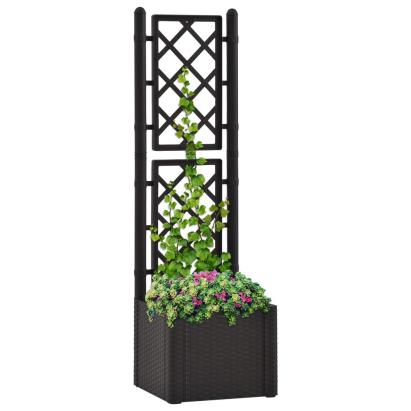 Strat înălțat grădină, spalier & sistem automat udare, antracit GartenMobel Dekor