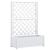 Jardinieră de grădină cu spalier, alb, 100 x 43 x 142, PP GartenMobel Dekor