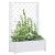 Jardinieră de grădină cu spalier, alb, 100 x 43 x 142, PP GartenMobel Dekor