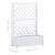 Jardinieră de grădină cu spalier, alb, 100 x 43 x 142, PP GartenMobel Dekor