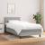 Pat box spring cu saltea, gri deschis, 100x200 cm, textil GartenMobel Dekor