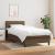 Pat box spring cu saltea, maro închis, 100x200 cm, textil GartenMobel Dekor
