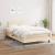 Pat box spring cu saltea, crem, 120x200 cm, textil GartenMobel Dekor