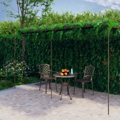Pergolă de grădină, maro antic, 6x3x2,5 m, fier GartenMobel Dekor