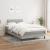 Pat box spring cu saltea, gri deschis, 120x200 cm, textil GartenMobel Dekor