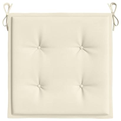 Perne scaune grădină 2 buc. crem 40x40x3 cm țesătură Oxford GartenMobel Dekor