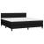 Pat box spring cu saltea, negru, 160x200 cm, textil GartenMobel Dekor