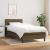 Pat box spring cu saltea, maro închis, 100x200 cm, textil GartenMobel Dekor