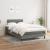Pat box spring cu saltea, gri închis, 120x200 cm, textil GartenMobel Dekor
