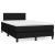 Pat box spring cu saltea, negru, 120x200 cm, textil GartenMobel Dekor