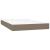 Pat box spring cu saltea, gri taupe, 120x200 cm, textil GartenMobel Dekor