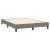 Pat box spring cu saltea, gri închis, 140x190 cm, textil GartenMobel Dekor
