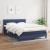 Pat continental cu saltea, albastru, 140x200cm, material textil GartenMobel Dekor