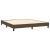 Pat box spring cu saltea, maro închis, 160x200 cm, textil GartenMobel Dekor