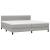 Pat box spring cu saltea, gri deschis, 200x200 cm, textil GartenMobel Dekor