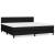 Pat box spring cu saltea, negru, 200x200 cm, textil GartenMobel Dekor