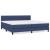 Pat box spring cu saltea, albastru, 200x200 cm, textil GartenMobel Dekor