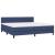 Pat box spring cu saltea, albastru, 200x200 cm, textil GartenMobel Dekor