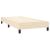 Pat box spring cu saltea, crem, 80x200 cm, textil GartenMobel Dekor