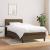 Pat box spring cu saltea, maro închis, 90x200 cm, textil GartenMobel Dekor