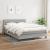 Pat box spring cu saltea, gri deschis, 140x190 cm, textil GartenMobel Dekor