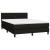 Pat box spring cu saltea, negru, 140x200 cm, textil GartenMobel Dekor