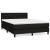 Pat box spring cu saltea, negru, 140x200 cm, textil GartenMobel Dekor