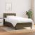 Pat box spring cu saltea, maro închis, 80x200 cm, textil GartenMobel Dekor